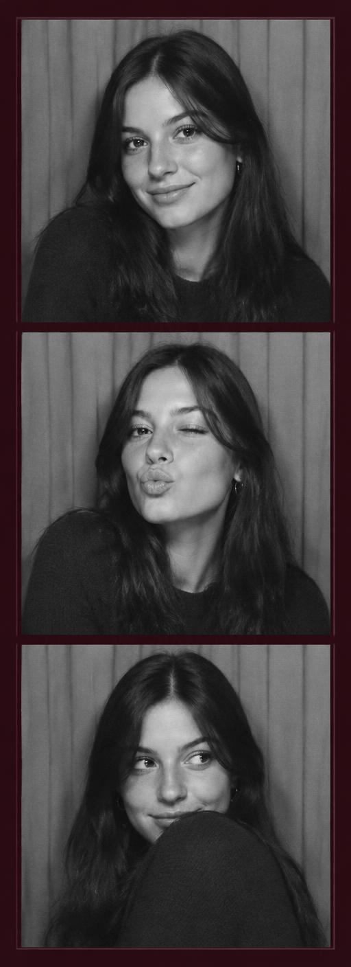 Black and white classic photo strip